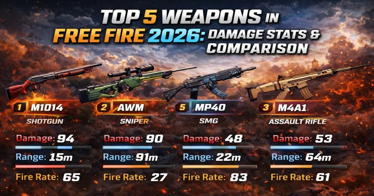 10 Senjata Free Fire Terbaik untuk Push Rank 2026