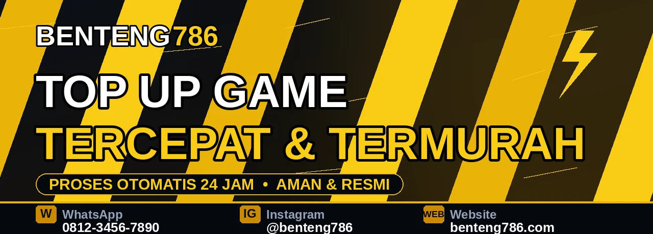 Top Up Game Termurah & Instan hanya di BENTENG786